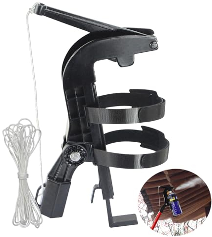 Xevinas Sprühdosen Verlängerungsstangen Adapter | Sprühdosenhalter | Sprühdosenverlängerung | Einstellbarer Winkel Sprühstange Mit Großer Reichweite Für Wespenschaum/Wespen Power Spray(schwarz)