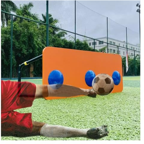 YXXSDP Fußball Rebounder Draußen Tragbar Fußball Rebounder Board, Zusammenklappbar Fußball-Passierwand-Trainingsbrett, Sport Fußball Rücklauframpe Ausrüstung Für Fußball Schießen Praxis
