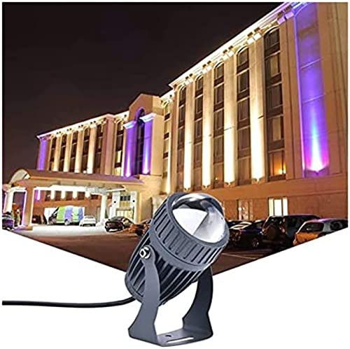 Faretti a LED Proiettore a Fascio Stretto IP68 Faretto Impermeabile 10W Lampada da Parete per Esterni Illuminazione paesaggistica,Verde,24V