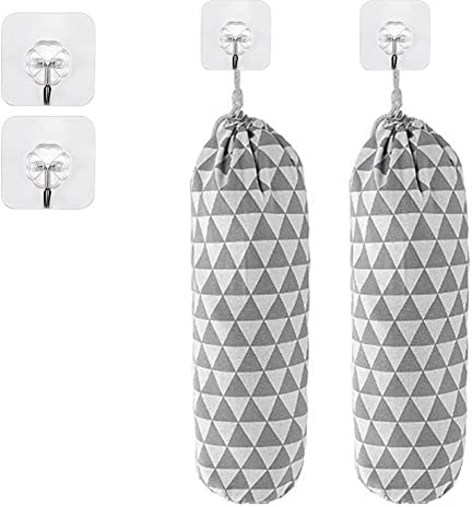 Elantoexis Bag Holder Large Grocery Bags Holder Wall Mount Garbage Plastic Bag Organizer, Shopping Bag Storage Dispenser
