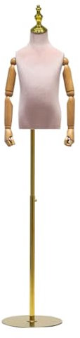 Bunt Kinder Torso Schneiderbüste Verstellbare Schneiderpuppe Schaufensterpuppe Höhe Verstellbar Sockel Aus Metall Modell-Requisiten Geschäft Für Kinderkleidung(B,2 Years Old)