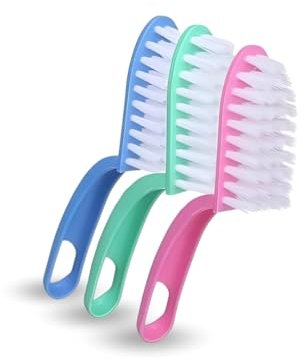 PARENCE.- Set di 3 spazzole con impugnatura ergonomica - Perfetto per la pulizia, le stoviglie, le superfici e le faccende domestiche - 3 pezzi