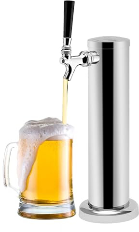 Enkel kran drag öltorn rostfritt stål öldispenser, för hemmabarer och andra drycker på hotell restauranger, med ölkran dryckesdispenser ölpumpar