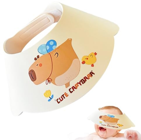 Duschhaube Schutz,Capybara Design Kopfschutz | Wasserdichte Badehilfe Für Kinder Haushalt Reise & Innenbereich Nutzung