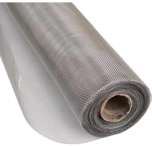 Edelstahl Gewebtes Drahtgitter, 18 Mesh Metallgitter, Lüftungsgitter, Schutz gegen Nagetiere und Insekten, Fliegengitter für Fenster, 1mm Löcher, Einfache Montage