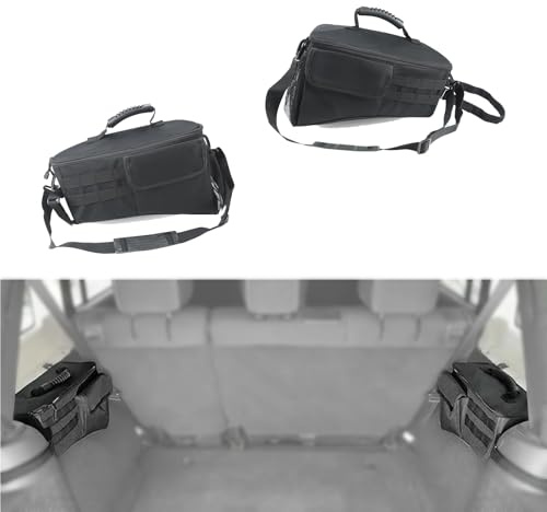 VITINO 2 pezzi Borsa portaoggetti per passaruota, organizer per riporre e riordinare Jeep Wrangler JKWrangler JL, 4 porte, organizer per bagagliaio posteriore con maniglia per il trasporto