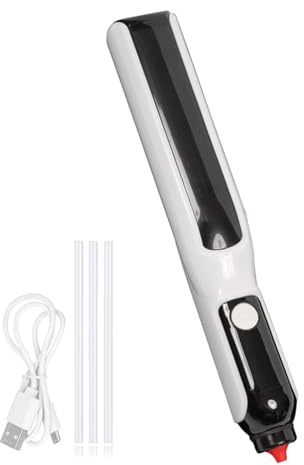 Colle adesive a caldo alimentate al litio Design ergonomico Riscaldamento rapido 7 mm Capacità del bastone Strumento artistico fatto a mano Colle ricaricabili USB C