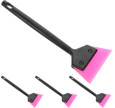 ERINGOGO Set 4 Pezzi Mini Spatole in Plastica per Applicazione Pellicole Auto Tergivetro per Vinile Parabrezza Raschietto Multiuso per Dettagli e Rimozione Adesivi Veicoli