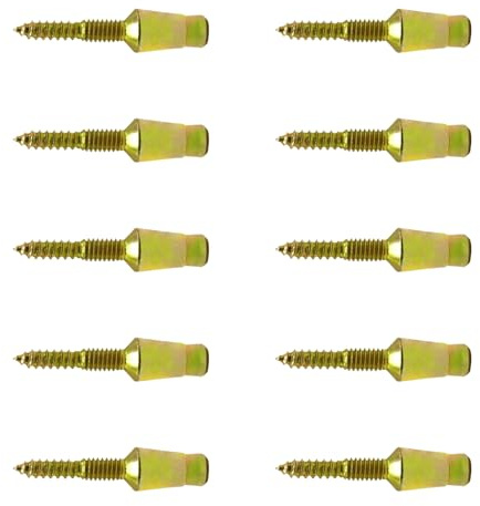 Lot de 10 vis de sécurité pour charnières de porte offrant une protection stable contre les cambrioleurs pour charnières, vis robustes