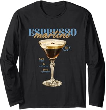 Vintage Espresso Martini Drink O'Clock Cocktail Tropical Manche Longue