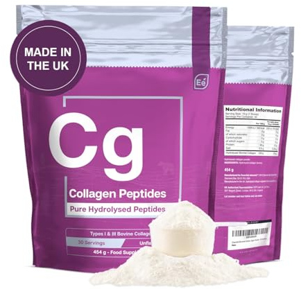 Essential Elements Hydrolyzed Collagen Peptides Powder - Collagen Supplement - Types I & III - Non-GMO, Hormone-Free, Grass-Fed Collagen Powder - 41 Servings