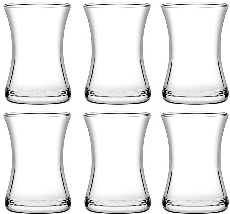 Miss Modern 170ml Tea Glasses Turkish Coffee Espresso Drink Shot Glass (6)