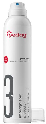 Pedag PFAS-Free Waterproofer | German Made | Heavy Duty Waterproof and Stain Repellent | Canvas & Fabric Spray Protector | Waterproofing Spray and Guard for Boots, Shoes, Tents, Hats, Jackets | 1 Can