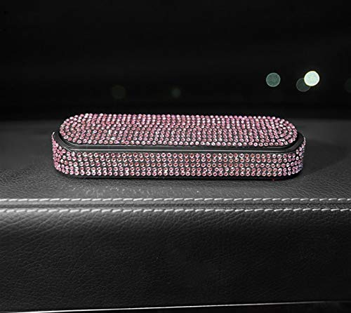 SFUO Für autozubehör strass bling park card leuchtende telefonnummer telleraufkleber versteckt ersetzen temporär (Color Name : Pink)
