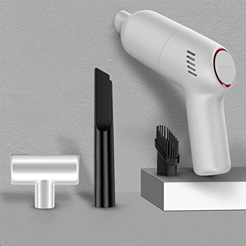 Handheld Vacuum Cleaner Cordless - Portable Mini Wireless Hoover - Car Vacuum Cleaner Rechargable 8000pa High Suction, Desktop Vacuum Cleaner for Carpet/Pets Ashes/Curtain/Sofa (White)