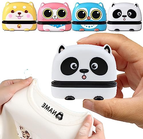 Personalisierter Namensstempel Für Kinder, Stempel Namen Kinder Kleidung, Textilstempel Kinder Namem, Namenstempel Kinderkleidung, Stempel Personalisiert Kinder, Kleiderstempel Textil Wasserfest (Col