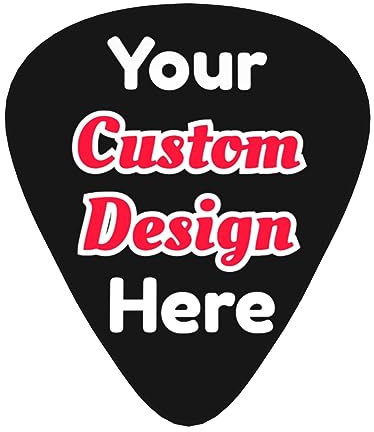 Custom Guitar Picks Personalisierte Fügen Sie Ihren eigenen Text Name Bild Customized Guitar Picks Plektren für Gitarre Bass Ukulele Gitarre Zubehör Große Geschenke 12er-Pack