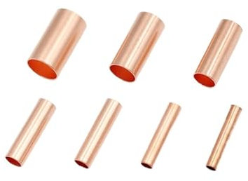 100 stücke GT Kleine Kupfer Verbindungsrohr Draht Kabel Loch Vorbei Verbindungshülse Rohr Ferrule Lug Stecker Crimp Terminal (Color : 3mm for 4mm2 wire, Size : 100pcs)