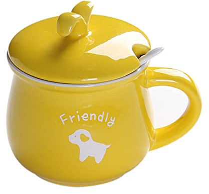 Sucrier en céramique, sucrier en céramique de couleur unie avec couvercle, sucrier en porcelaine de 340 ml/12 oz avec cuillère, petit pot à sel, pot de rangement, for bar à café, restaurant-rouge-350
