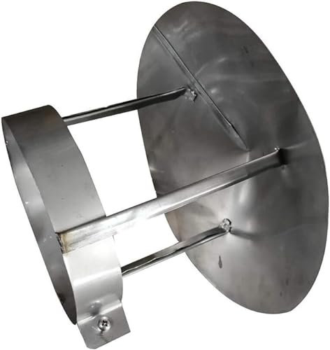 Zanotva Schornstein-Kappen-Werkzeug, Edelstahl-Kaminkamin-Kabinenrohr, Regenschutz-Entlüftungskappe, runde Winddichte Kappe, Regenhut (Size : 300mm)