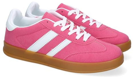 Sneaker da donna, elegante, giorno a giorno, design moderno, che unisce comfort e stile, ideali per ogni occasione., fucsia, 36 EU