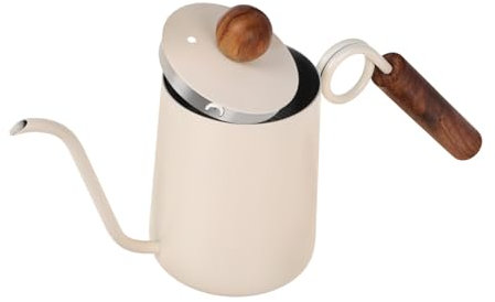 COLLBATH Cafetera Vintage de Acero Inoxidable 304 Tetera para Café Tapa de Medición Precisa
