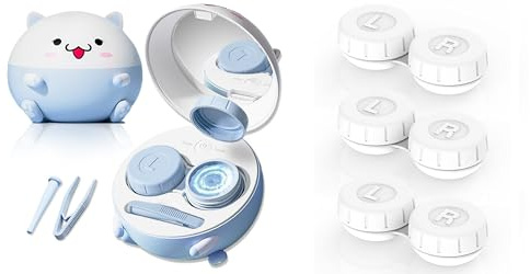 Vastsoon Multifunctional Contact Lens Case with 3PCS Replacement