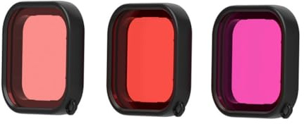 ROMISBABA 3Pcs Underwater Camera Diving Filters for Color Correction Lens Covers for Swimming Pool Freshwater Tropical Water Photography Enhance Clarity for Life Shots Random Color
