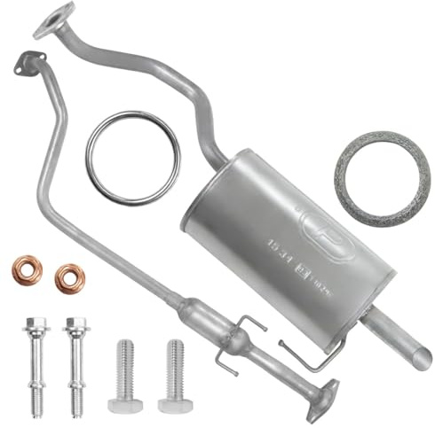 POLMOstrow Auspuff Mitteltopf und Endtopf für Nissan Micra 4 IV K13 1.2 Fließheck 2010-2016