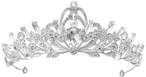 INNAL Corona Principessa Diadema Donna Coroncina Principessa Corona di Cristallo con Strass Diadema per Matrimonio Ballo Feste Compleanno