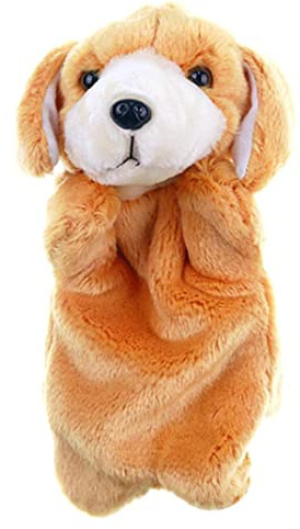 CAKEEYUM Handpuppe, Tierplüschspielzeug, weicher Kleiner Hund, Handpuppen, Lernspielzeug für Kinder, Puppen, Tierplüsch, Kinderpuppe, Cartoon-Spielzeug