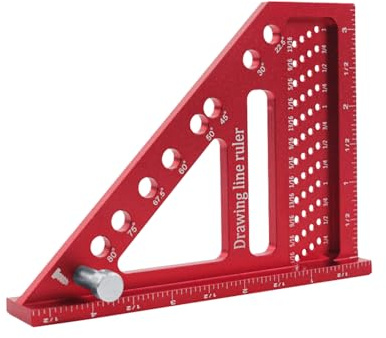 3d Square Woodworking | 22.5-90 Degree High Precision Multi Angle Layout Scriber | Woodworking Square | for Construction Engineer Carpenter Work Home Shop Men Dad Husband