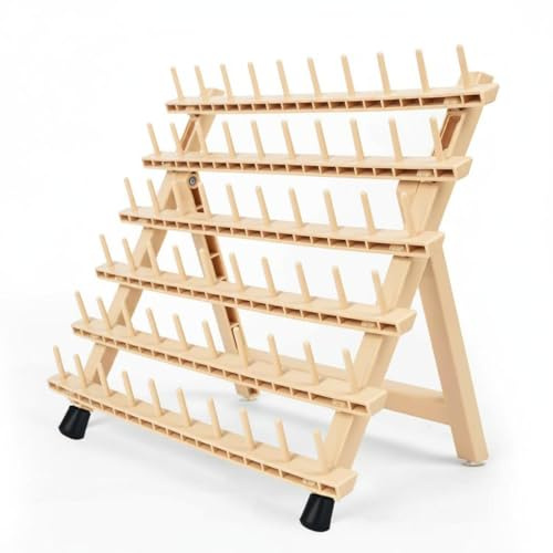 predolo Support Tresses Bois, Organisateur de Cheveux, Support de Perruque | avec 60 Stylos, Structure Ouverte Porte-Extensions Capillaires Support Extensions Cheveux Table, pour Coiffeurs et Tresses