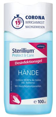 Sterillium Protect & Care Desinfektionsgel: Antibakterielles Hände-Desinfektionsmittel mit Pflege-Komponenten, 100 ml