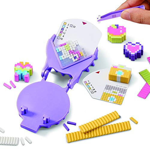 BANDAI Pretty Pixels – Krazy Pixels – Radiergummi-Fabrik – Luxus-Set – Basteln, 38530, Nylon/A