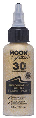 Moon Glitter - Holografische Stofffarbe - 30ml - Gold