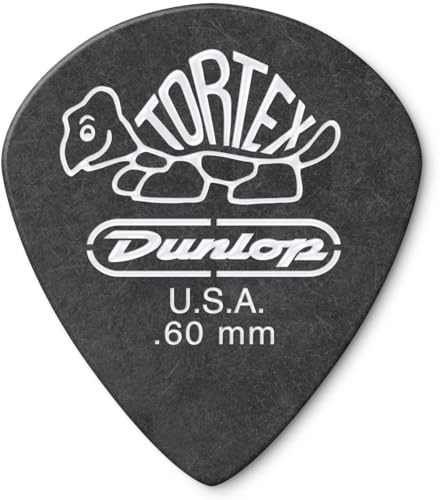 JIM DUNLOP Plektrum Tortex Pitch Black Jazz III 0,60mm 72 Stück