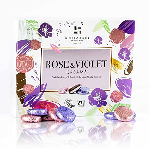 Whitakers Foiled Rose & Violet Creams - 200g, 2 Pack