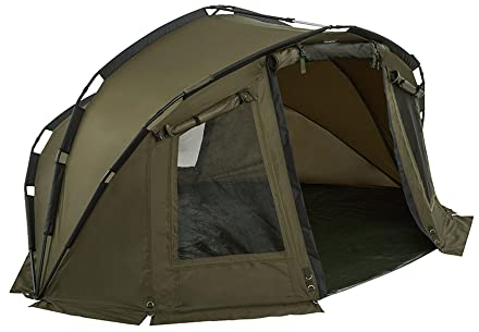 Westlake Particle 2 Bivvy for 2 People with Large Rear Window and Groundsheet, 2 Man, Waterproof, Durable & Spacious Overnight Shelter & Camping Tent, Fishing Equipment, 5000mm HH, Green