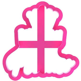 LissieLou - Stampino per biscotti a forma di principessa, per compleanno, colore: Rosa