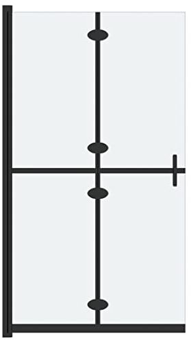 VidaXL Vikbar Duschvägg Med Frostat ESG-glas 110x190 cm - Duschskärm, Skiljeväggar
