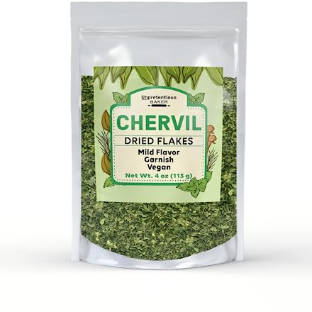 Unpretentious Chervil, 4 oz, Mild Flavor, Dried French Herb