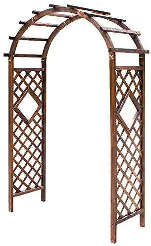 Garden Arches Wooden For Climbing Plants Roses Vines, Support Structure Garden Decoration For Roses Climbing Plants,2 Sizes