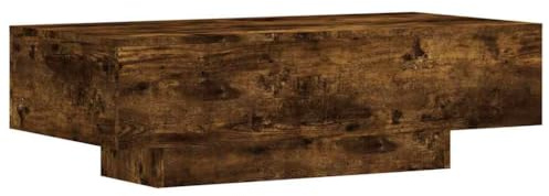 vidaXL Tavolino da Salotto Rovere Fumo 100x49,5x31cm Legno Multistrato