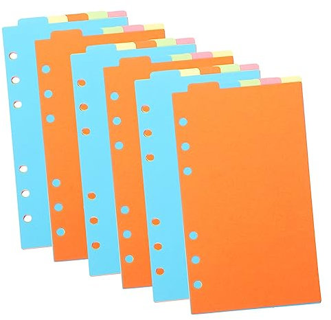 MAGICLULU Organizer-teiler T Ordner-teiler T 6 Sets Schulpapier-teiler Farb-revisionskarten