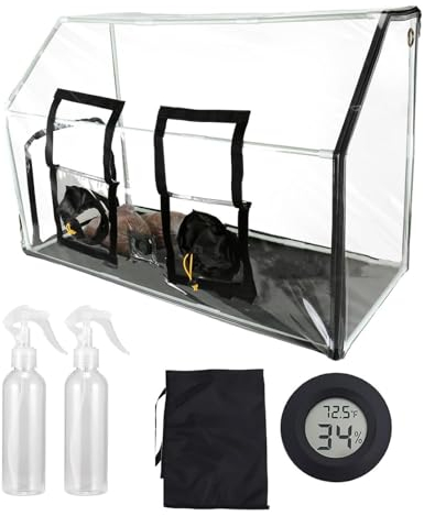 IINCOOY Pilzzucht Stillluftbox Tragbare Wachstumsbox, Pilz-Monowannen-Set, Pilzzuchtstation, Pflanzset