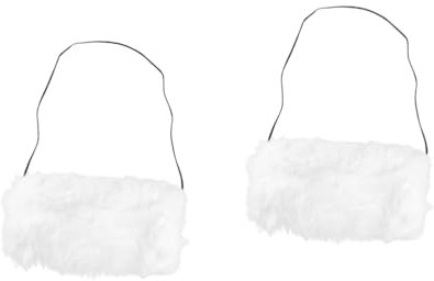 BESPORTBLE 2St Handwärmer aus Fuchspelzimitat Handmuffs für Mädchen beheizte Handwärmer Heizdecke Damen Handschuhe aus Kunstpelz Warme Handmuffs aus Kunstpelz für Damen Hochzeit