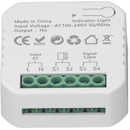 Contrôleur de Porte de Garage Intelligent, Ouvre-Porte télécommandé AC100-240 V, Installation Facile, Surveillance en Temps Réel avec Câbles pour Porte Battante ou Tournante
