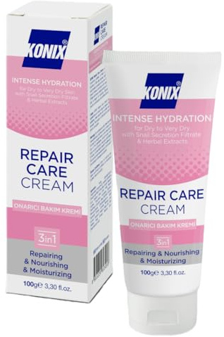KONIX Barrierecreme, återfuktar ansiktet, skyddar och lugnar torr, känslig hud, formel 100 gr (Repair Care Cream)
