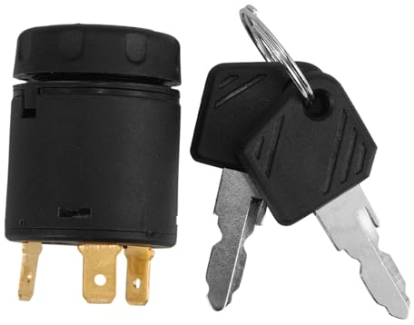 OUNONA Zündschalter Mit Schlüssel Für Gabelstapler Robuster Sicherer Zündstartschalter Für Elektrofahrzeuge Kompatibel Mit Linde Für Außenanwendungen